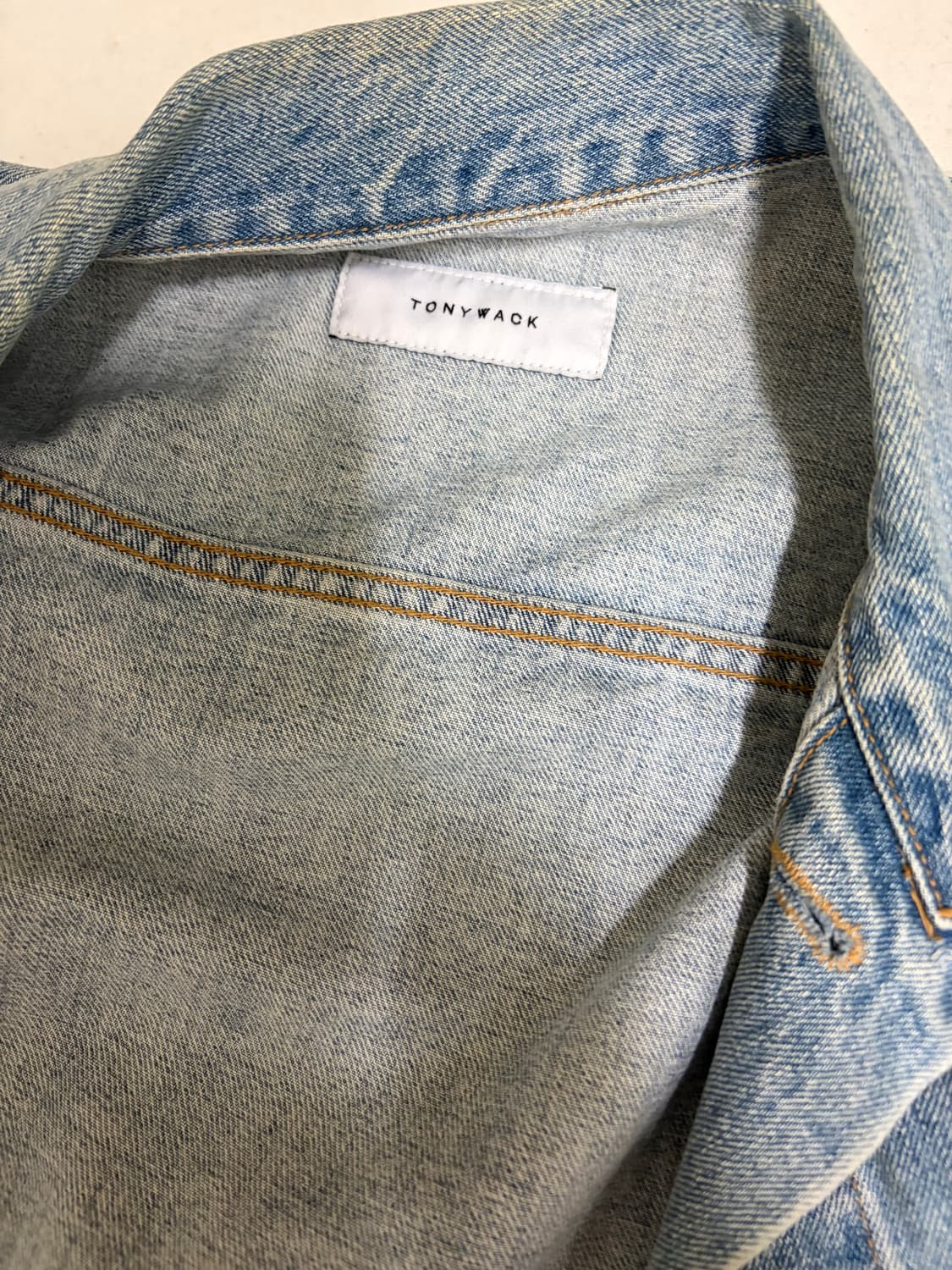 토니웩 페인팅 데님 청자켓 XL 상품이미지3