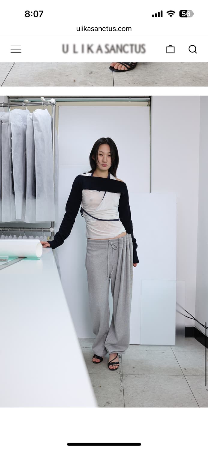 울리카상투스 curtain jersey pants 상품이미지1