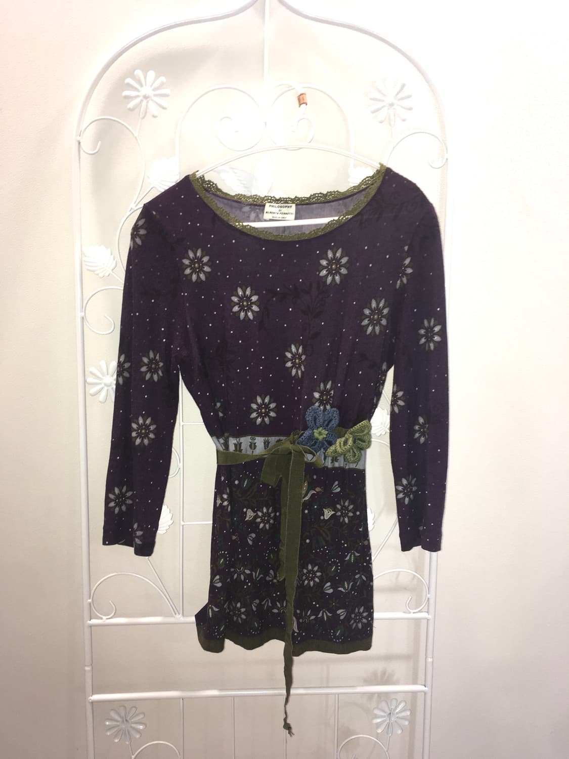 made in Italy purple vintage pattern t s 상품이미지3