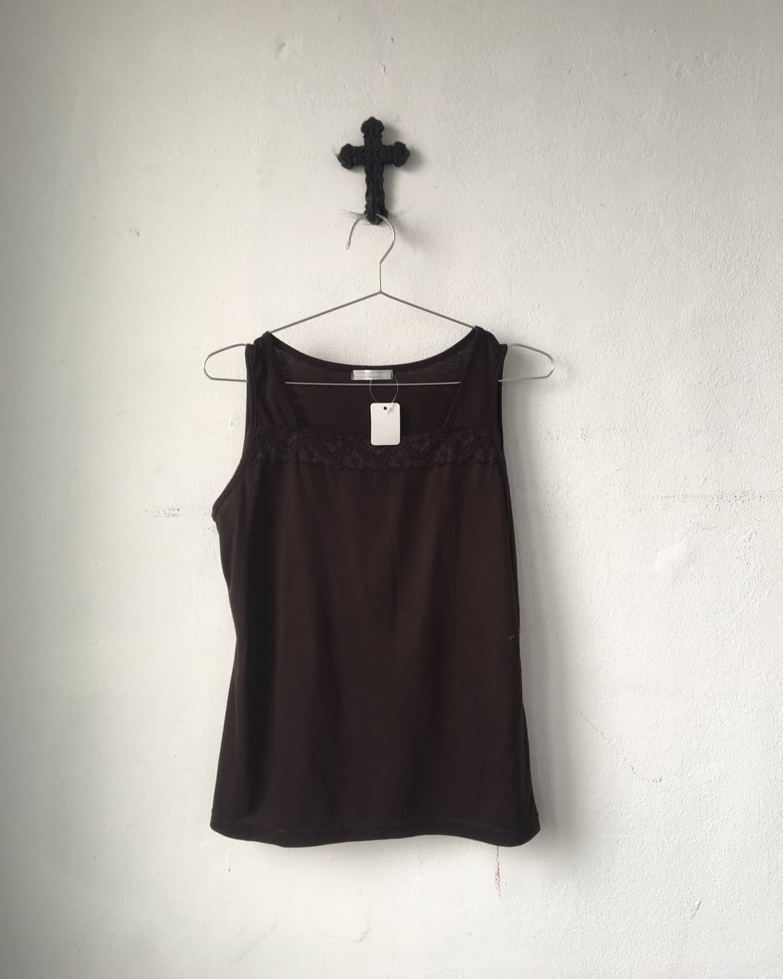 Lace trimming sleeveless 상품이미지1