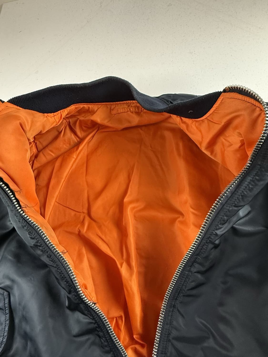 80s 미공군 납품용 알파인더스트리 MA-1 플라이트자켓 네이비 상품이미지2