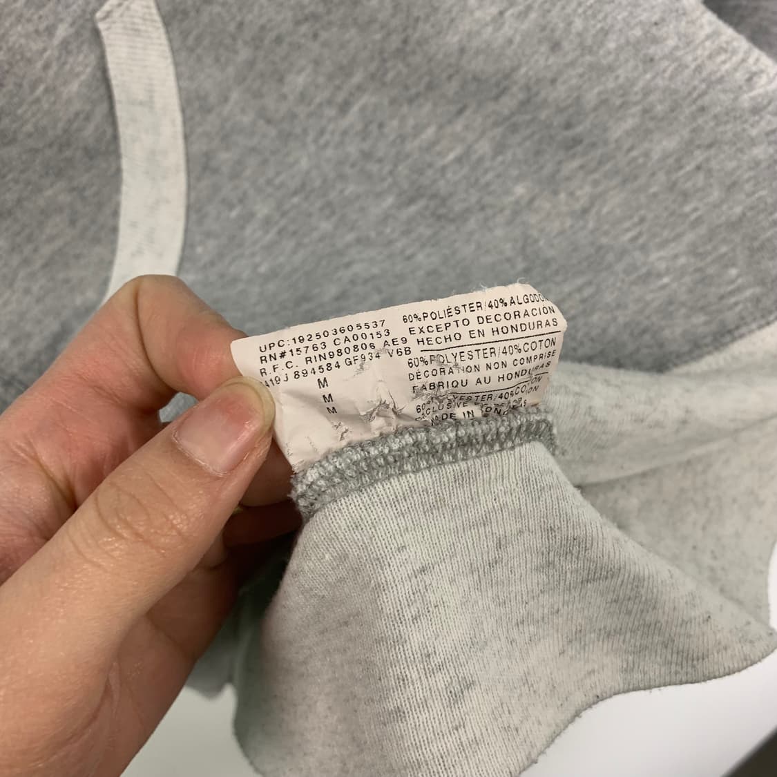 챔피온 스펠아웃 그레이 링거 후드티 상품이미지6