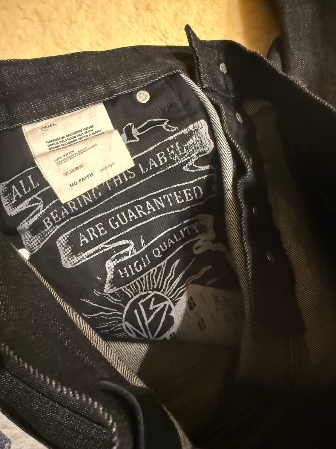 no faith studios 일본데님 loose fit 상품이미지6