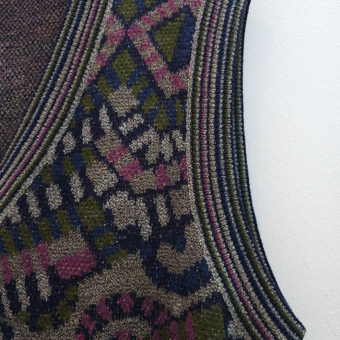 유니크 아트패턴 니트조끼 베스트 남녀공용  상품이미지4