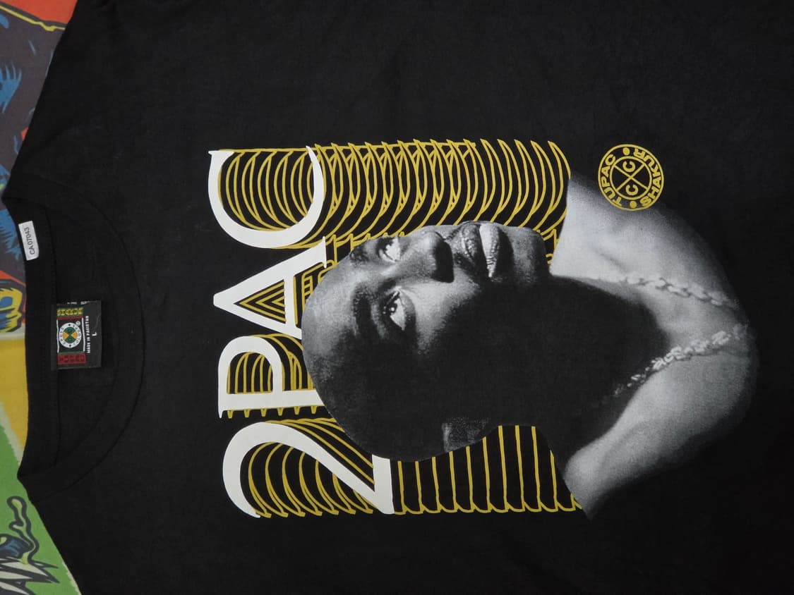 90's Cross Colours 2pac 반팔 L 상품이미지7
