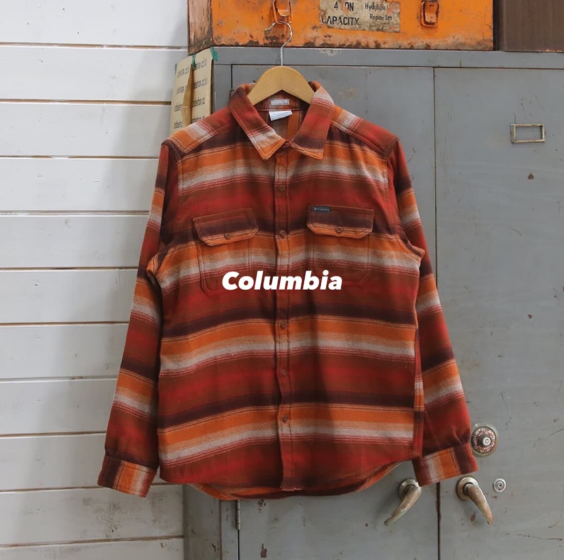 (착용컷) Columbia 플란넬 셔츠 (남성용 M) 상품이미지1