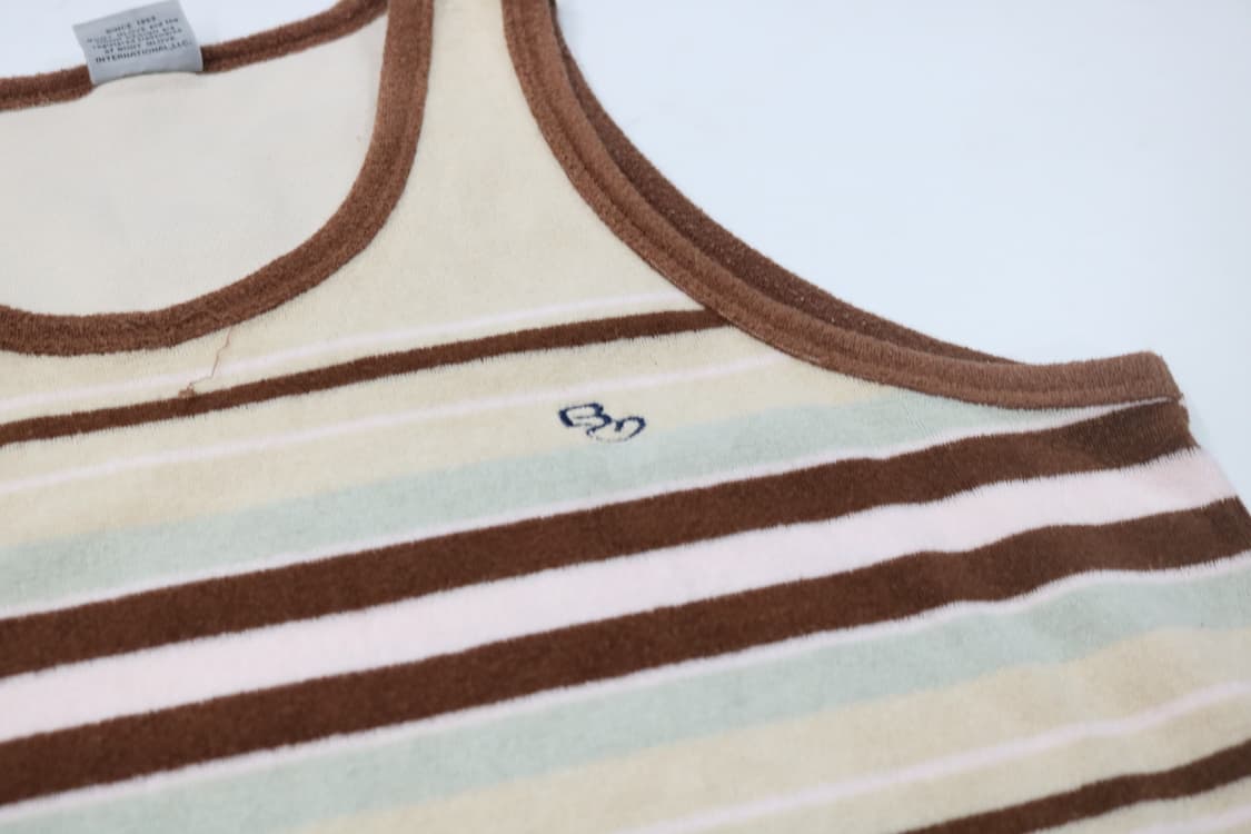 BODY GLOVE 바디글러브 빈티지 테리 보더 스트라이프 슬리브리스 상품이미지4