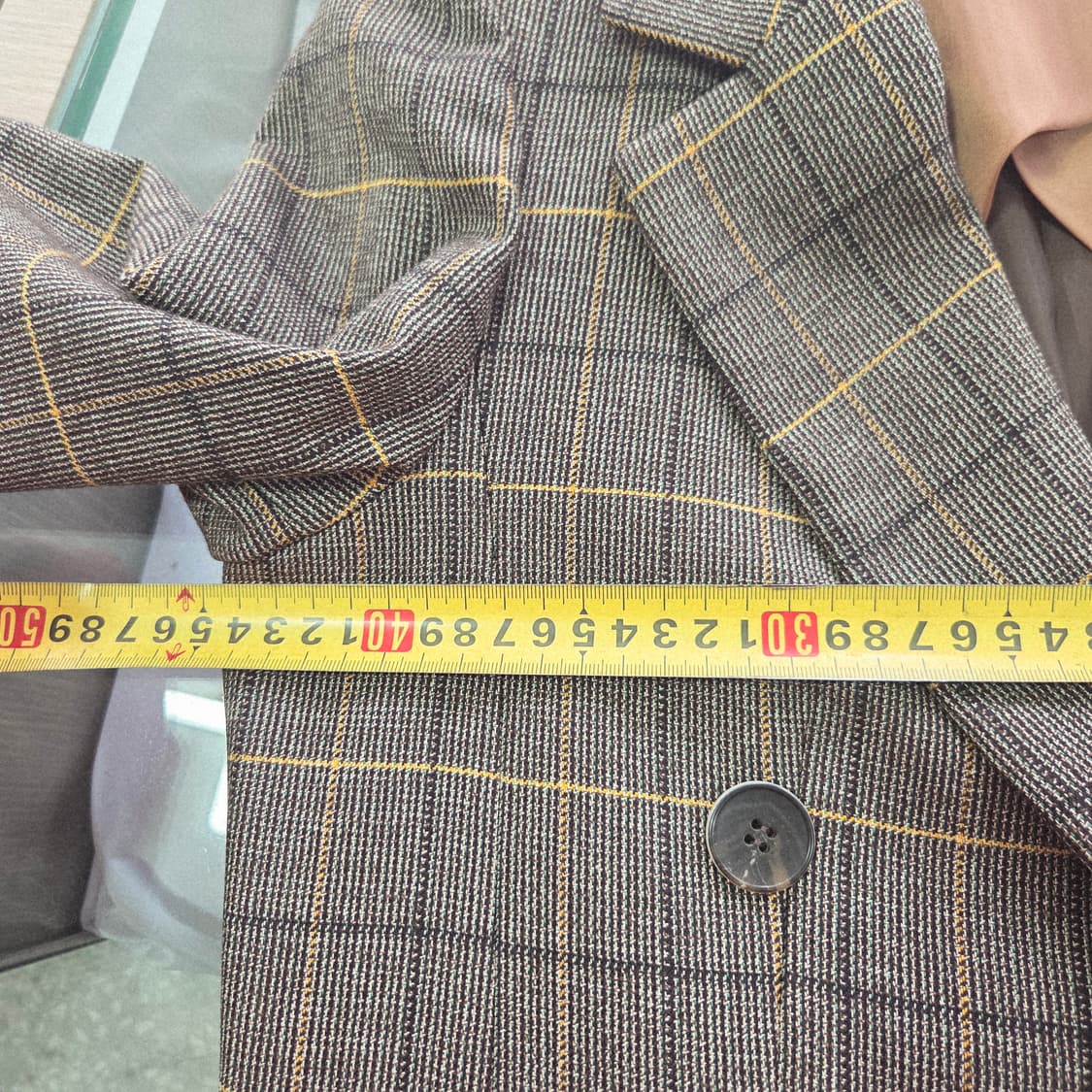 [GGPX] 지지피엑스 브라운 체크 더블 자켓 여성 S 상품이미지9