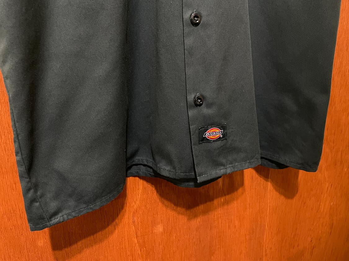 (M) Dickies 디키즈 반팔 워크 셔츠 그린 상품이미지5