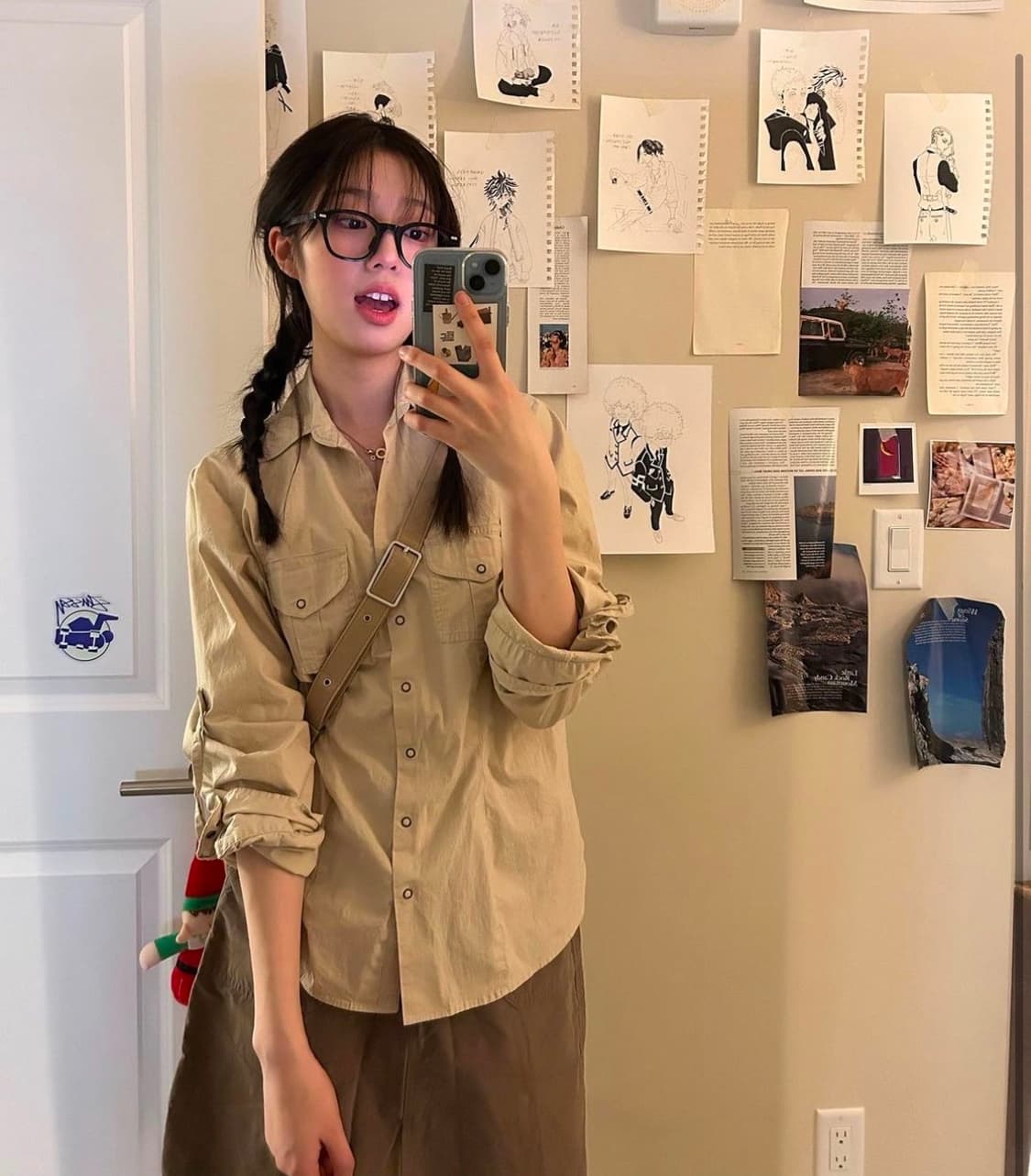 웨스턴셔츠 스커트 셋업 상품이미지1