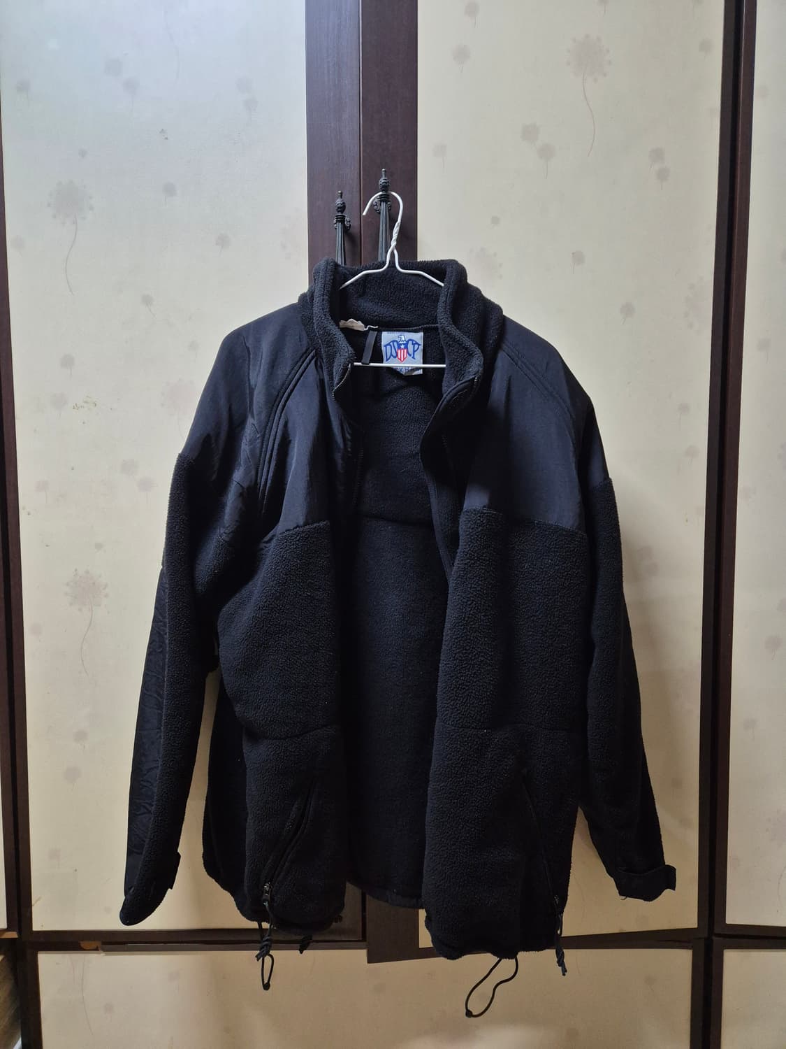 [L] 오리지널 미군 폴라텍 300 플리스 자켓 후리스 블랙 검정 상품이미지1