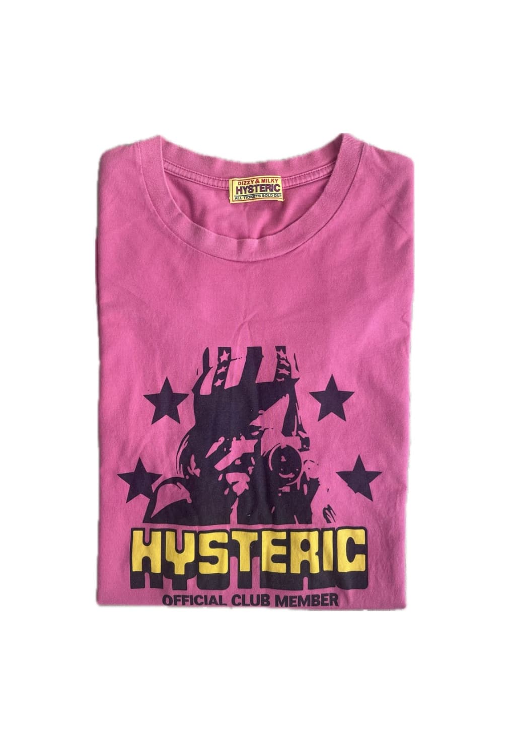 히스테릭 글래머 핑크 반팔 티셔츠 상품이미지1
