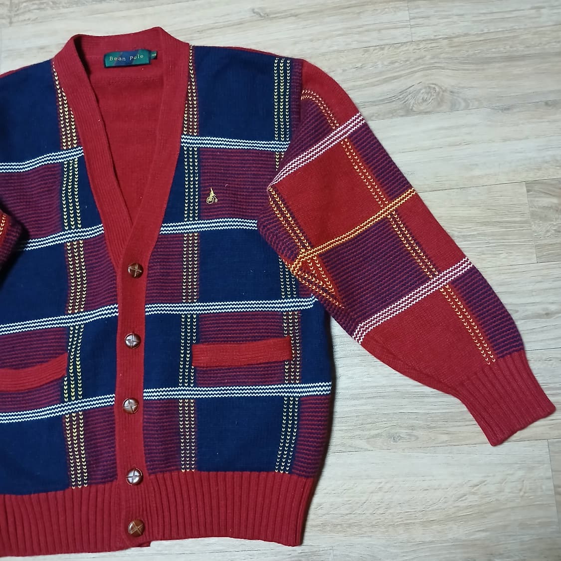 beanpole 빈폴 빈티지 올드스쿨 도톰 니트 가디건 상품이미지4