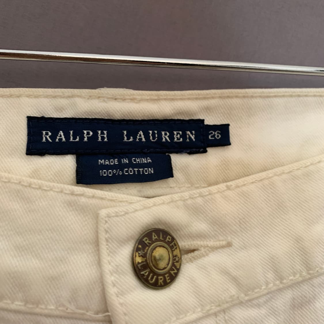 26인치 폴로랄프로렌 아이보리 부츠컷 데님 청바지 상품이미지5