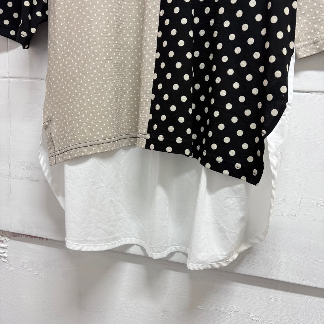 Respighi 도트 패치워크 언발 탑 JPN 상품이미지2