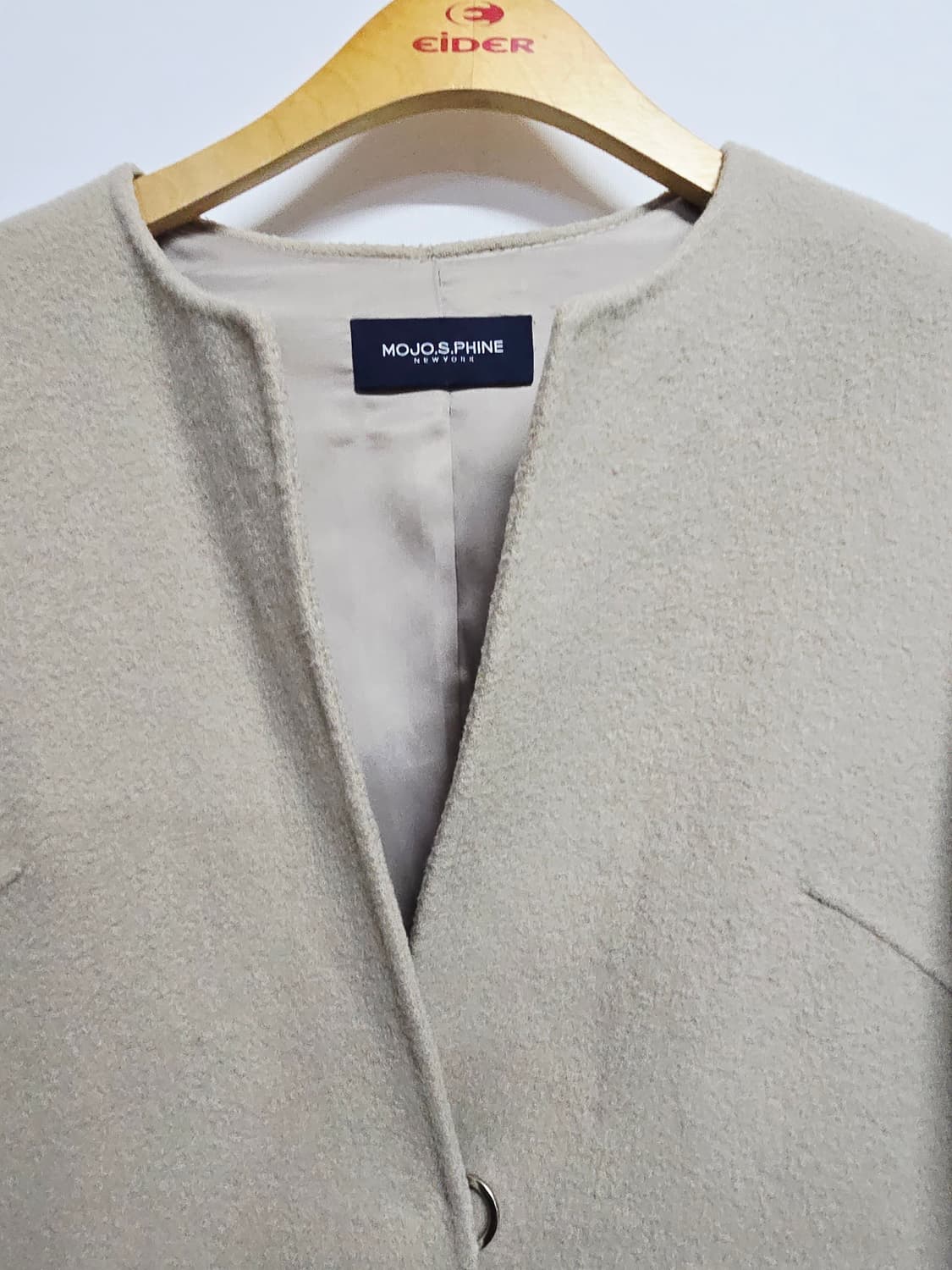 MOJO.S.PHINE 베이지 하프 코트 자켓 상품이미지2