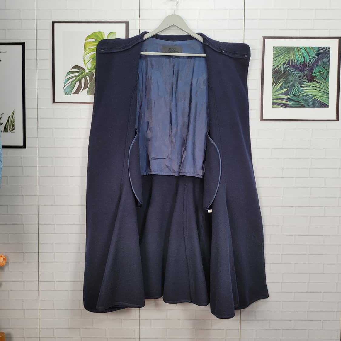 럭키슈에뜨 울캐시미어 혼방 롱 코트 36사이즈 상품이미지6