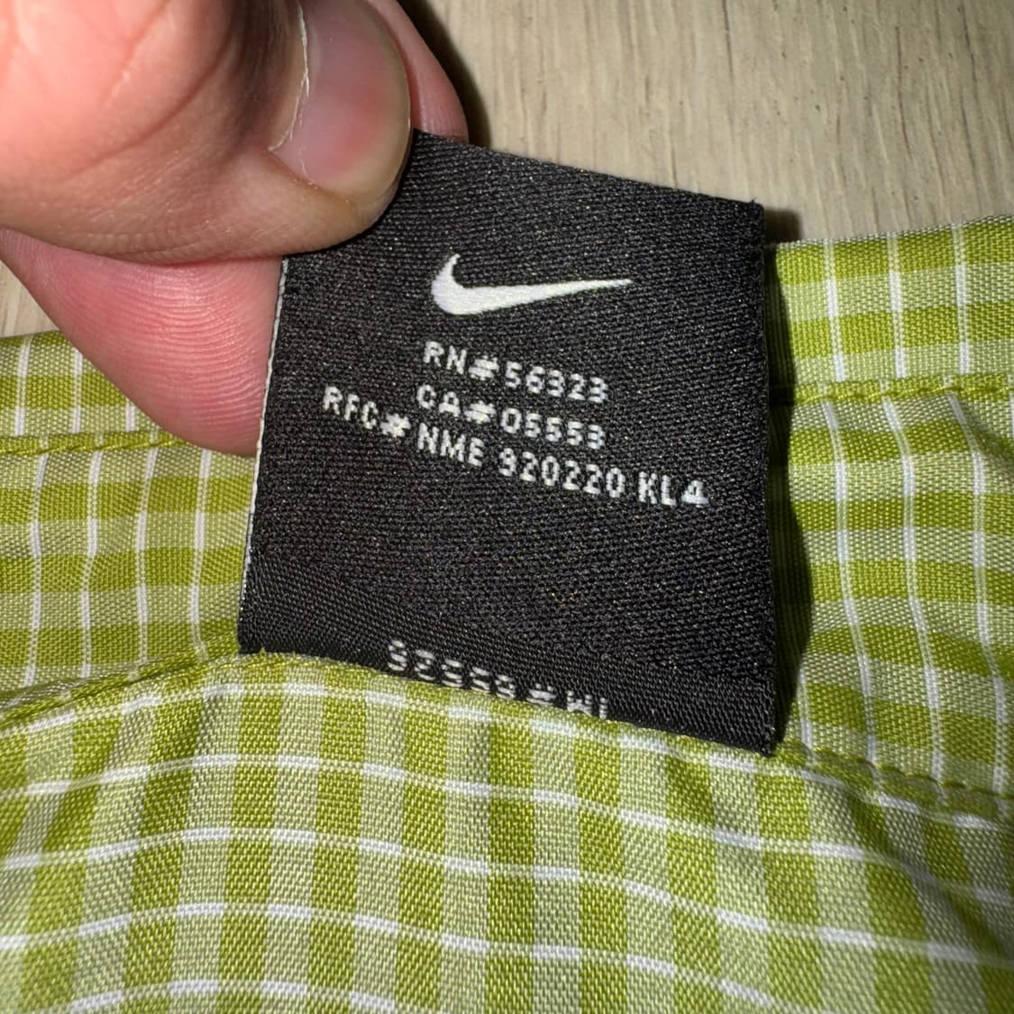 00s 나이키 ACG 체크 셔츠 그린 ( XL ) 상품이미지3