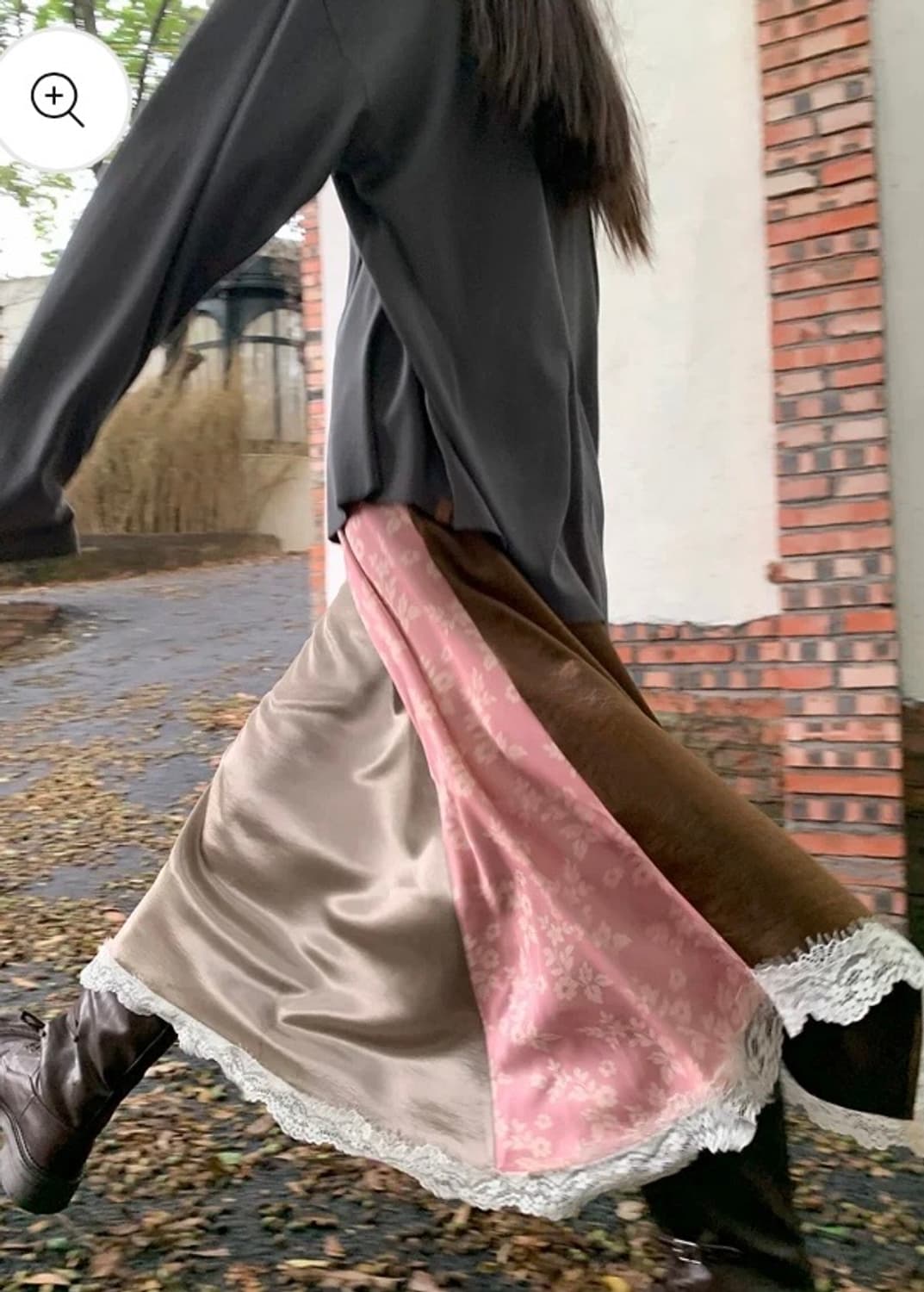 swingswing 3tone asymmetrical maxi skirt 상품이미지1