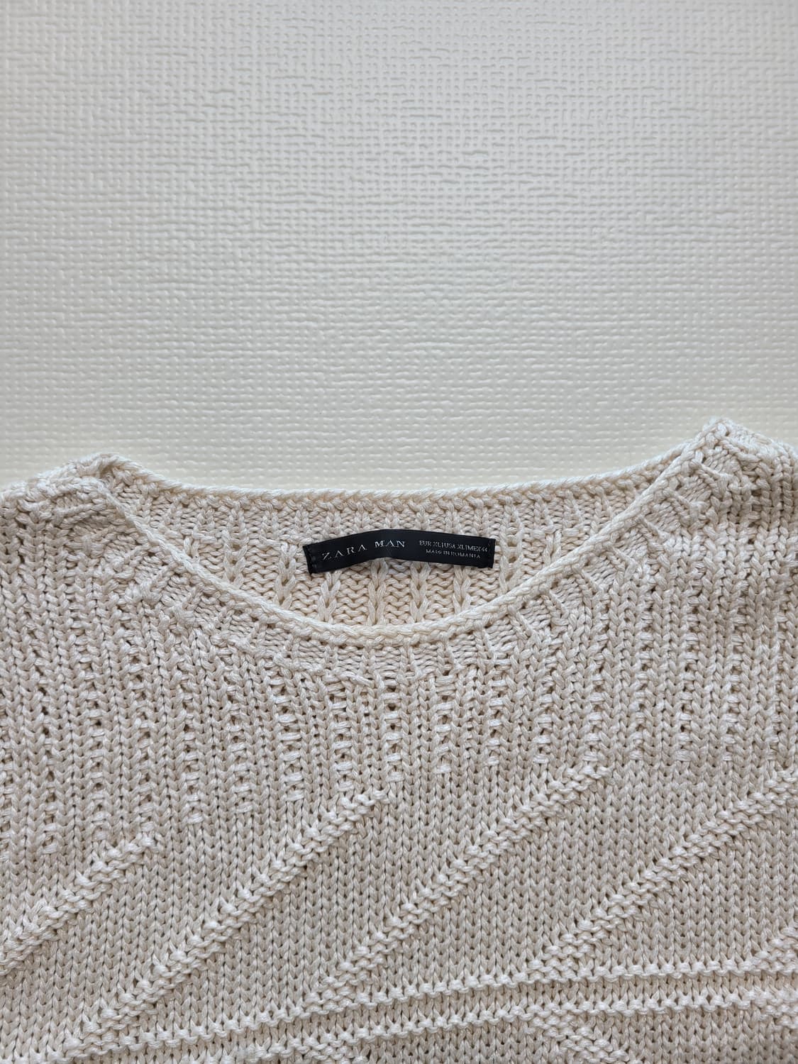 자라맨 ZARAMAN 글로우 니트 105 아이보리 상품이미지5