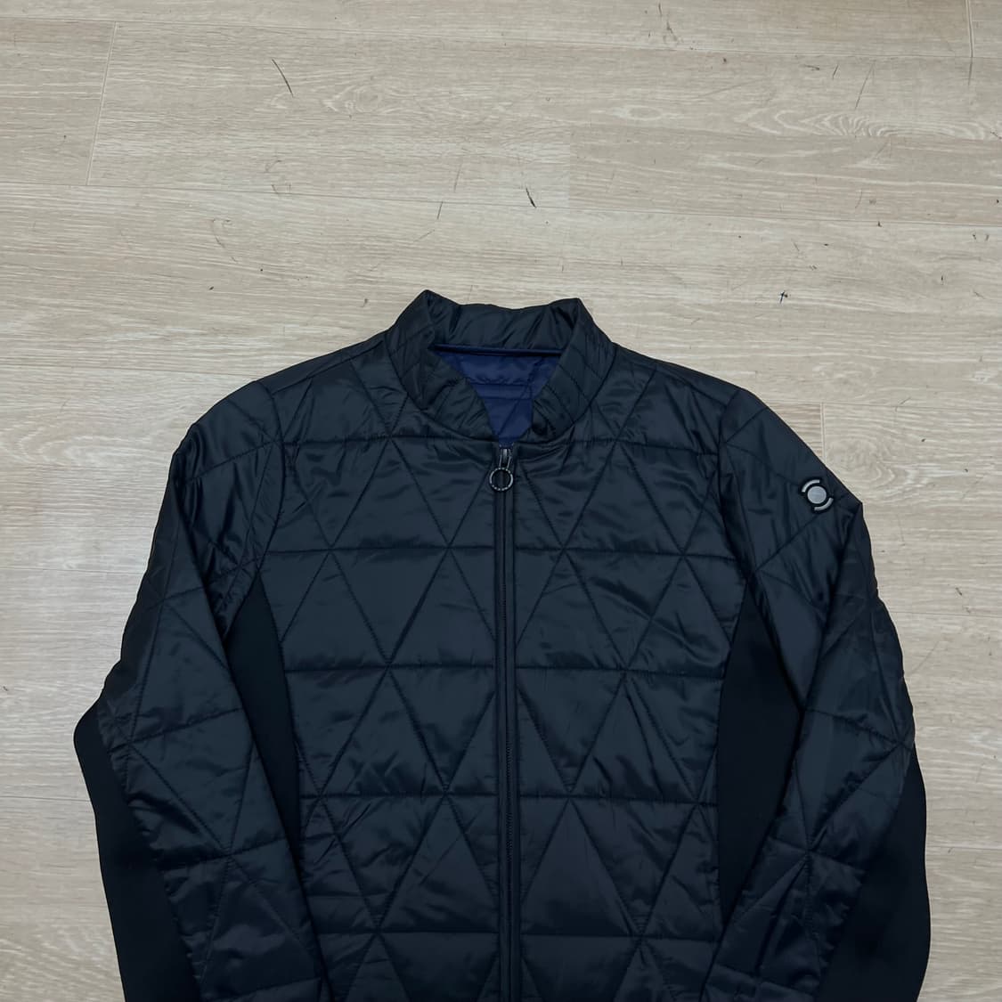 와이드앵글 여성 골프웨어 퀼팅 경량 롱패딩 점퍼 [네이비] S/90 상품이미지2