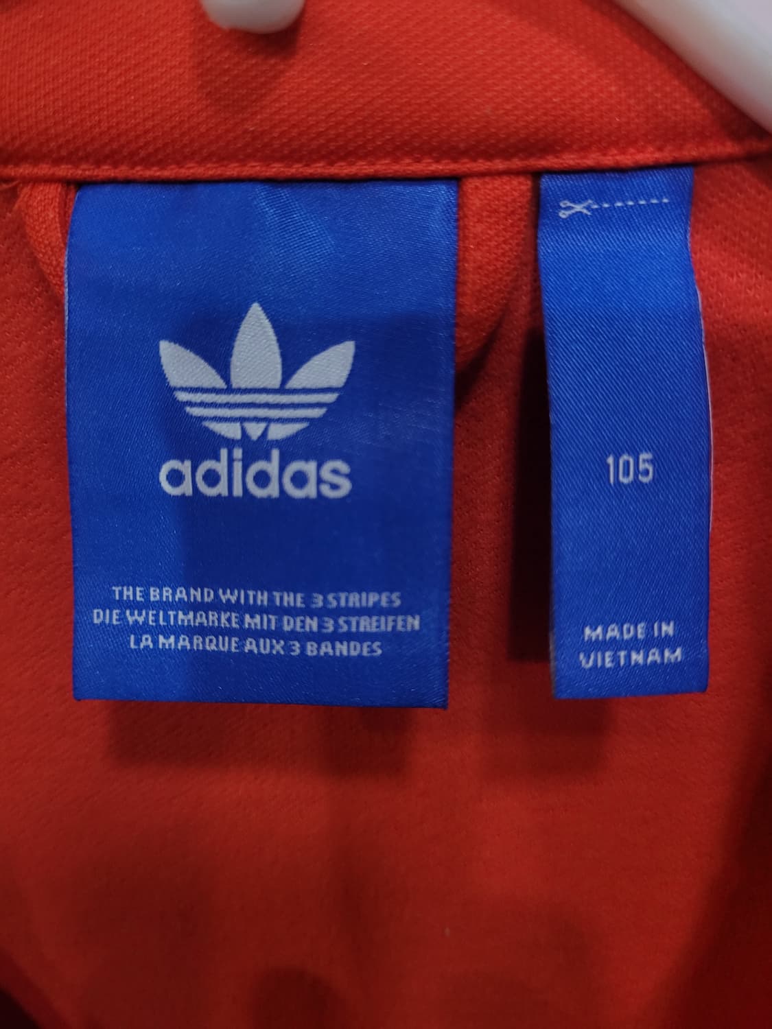 아디다스 불꽃 파이어버드 레터링 빨흰 트랙탑 져지  상품이미지4