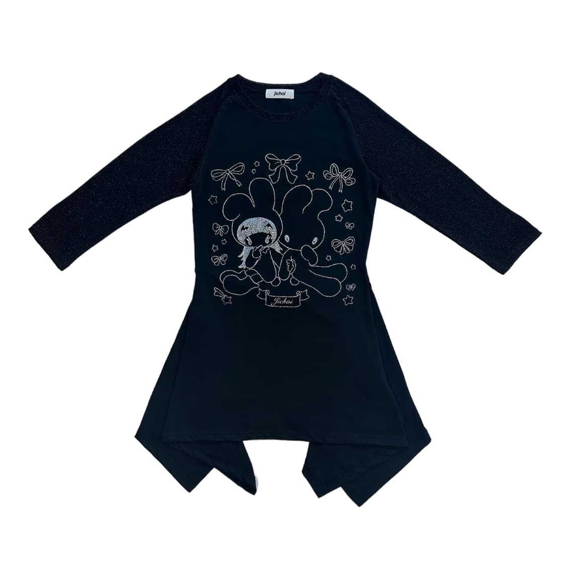 JICHOI 지초이 SS24 FLARED RAGLAN T-DRESS 상품이미지8