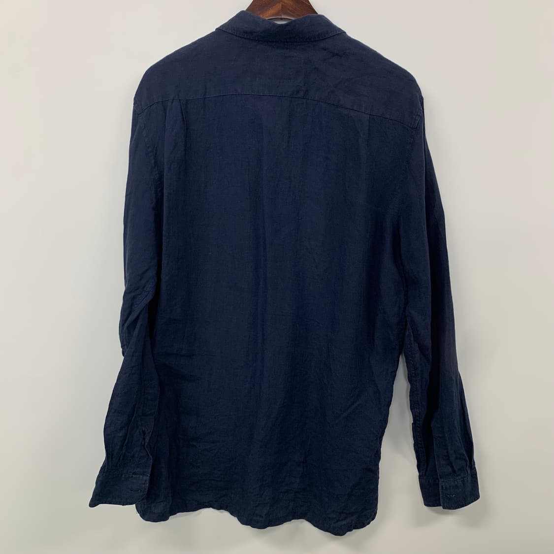 라코스테 자수로고 네이비 옥스포드 셔츠 상품이미지3