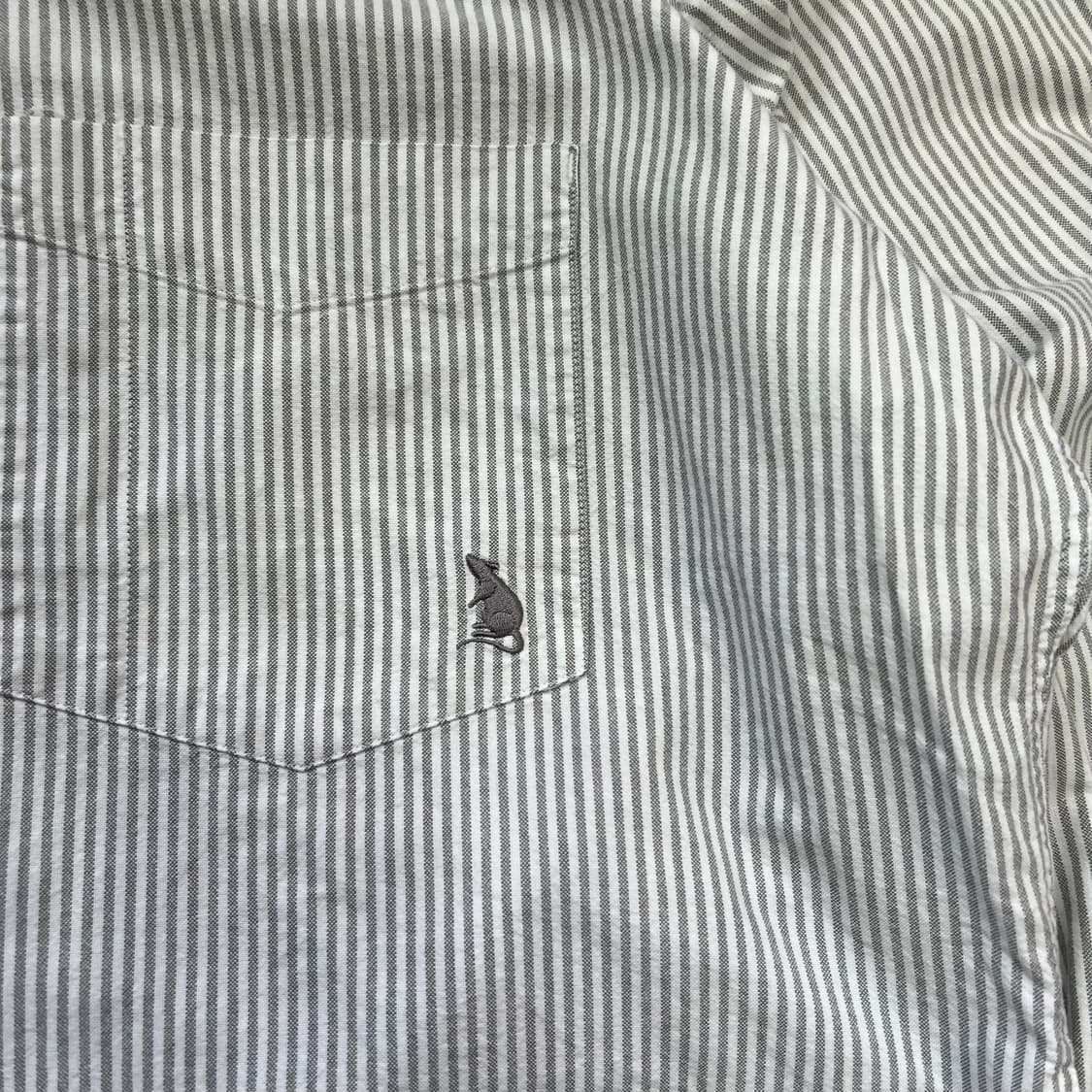 M) 에스피오나지 루즈핏 스트라이프 셔츠 남방 아메카지 워크웨어 상품이미지4