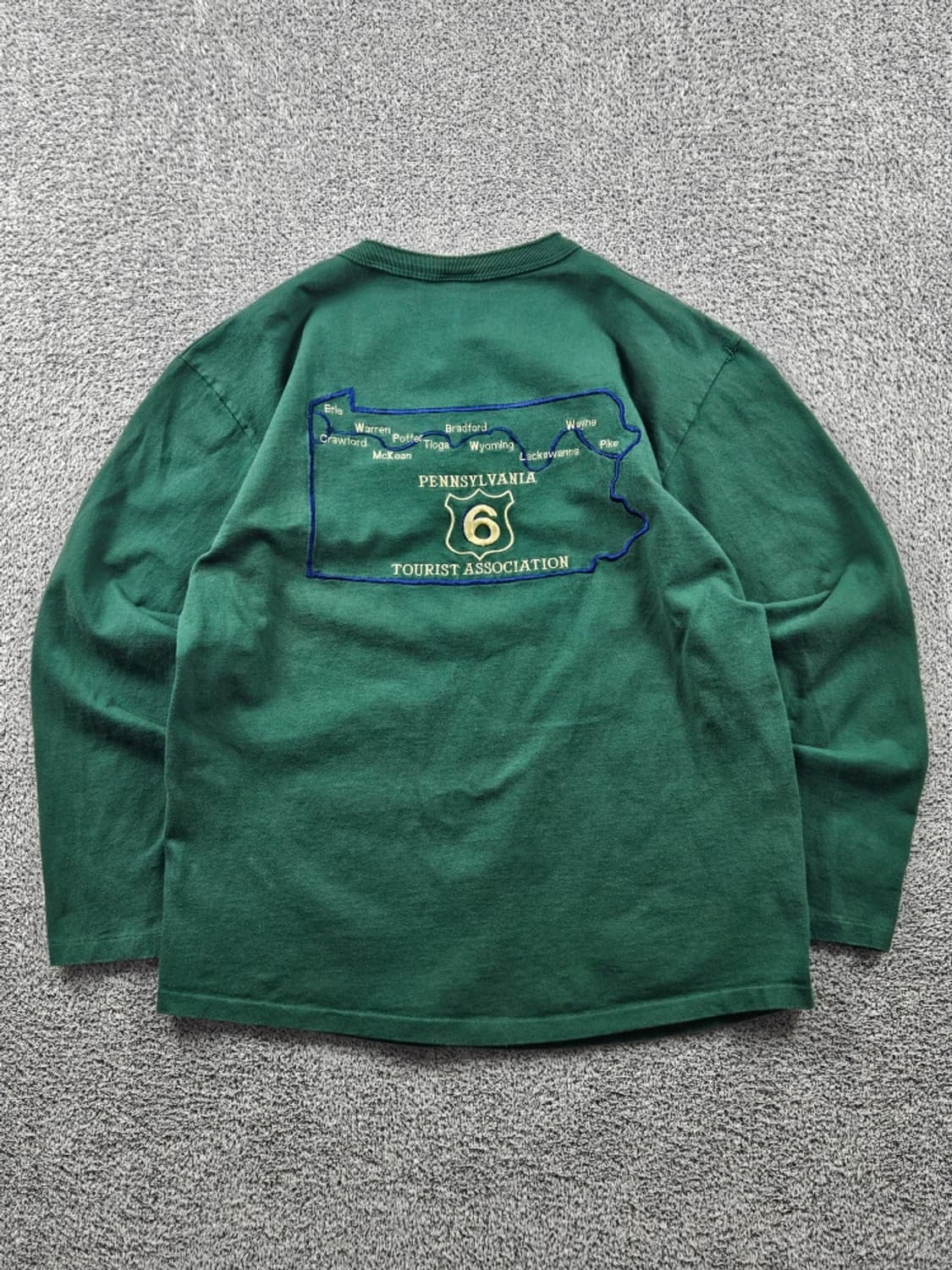 USA 코튼듀렉스 펜실베니아 싱글스티치 롱슬리브 ( L ) / 11122 상품이미지3