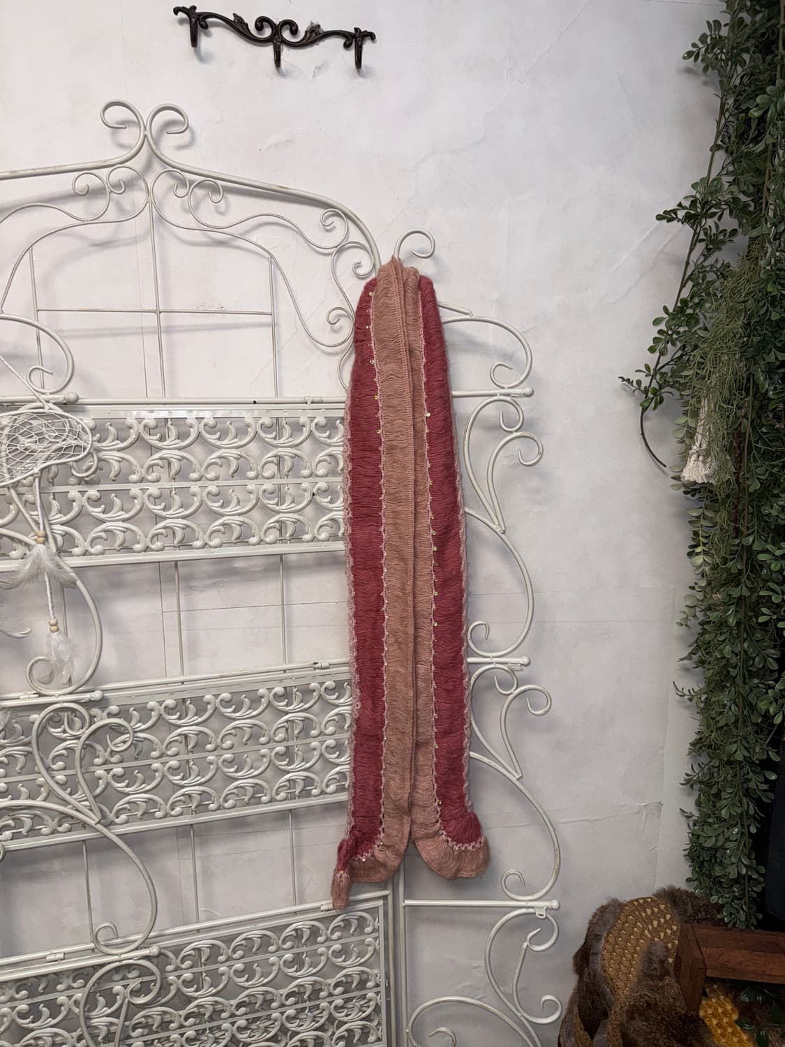 Baby pink beads spangled muffler 상품이미지3