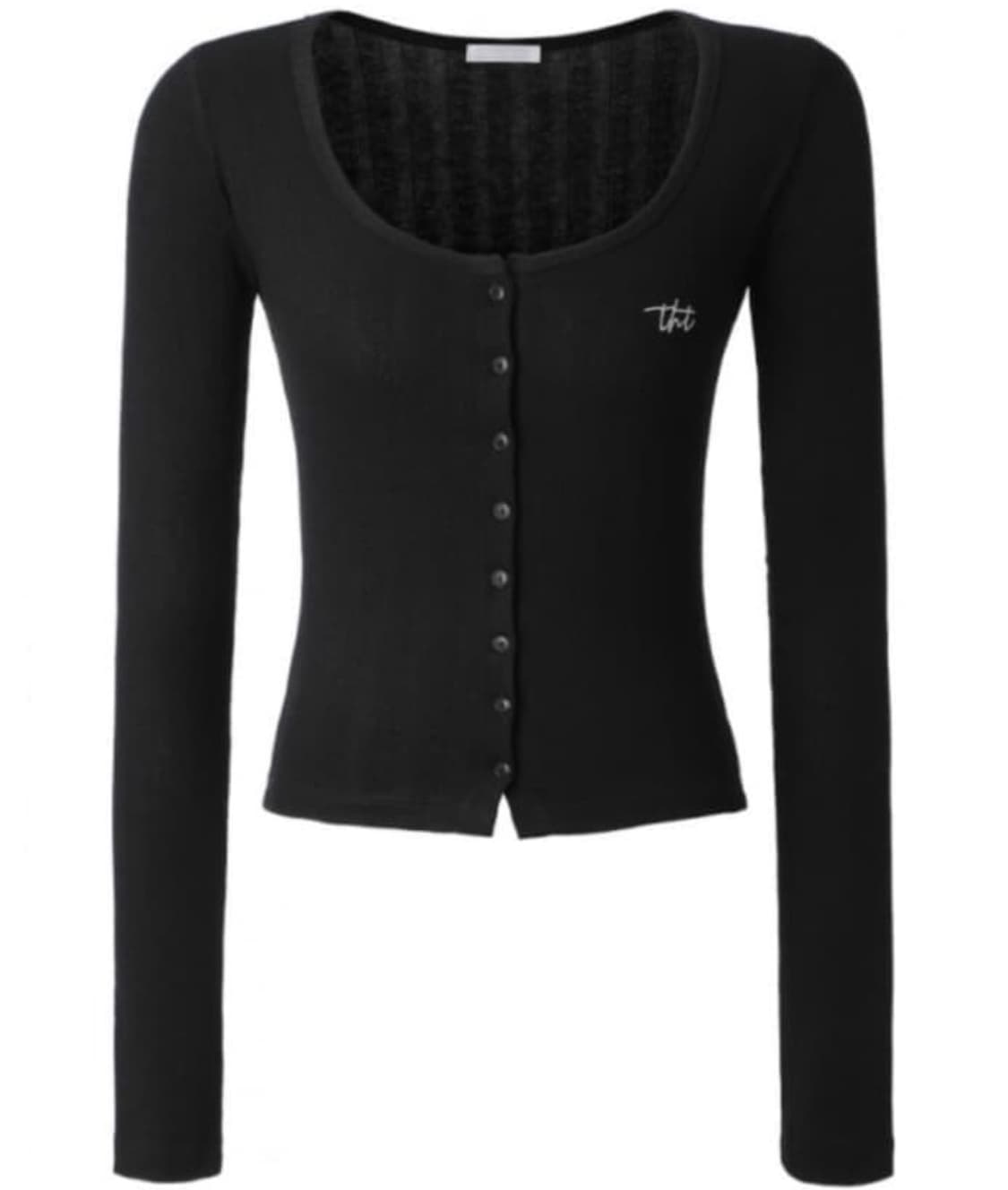 쓰리타임즈 베이비 가디건 블랙 상품이미지1