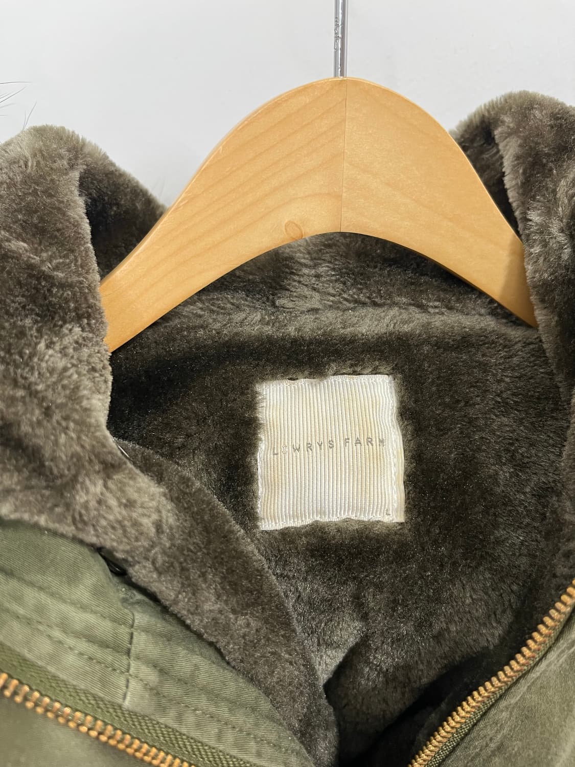 Lowrys Farm 모리걸 벌룬핏 퍼후드 야상 자켓 상품이미지10