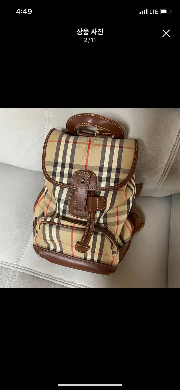 버버리 BURBERRY 정품 레더 백팩 카디널레드 프라다 명품  상품이미지1