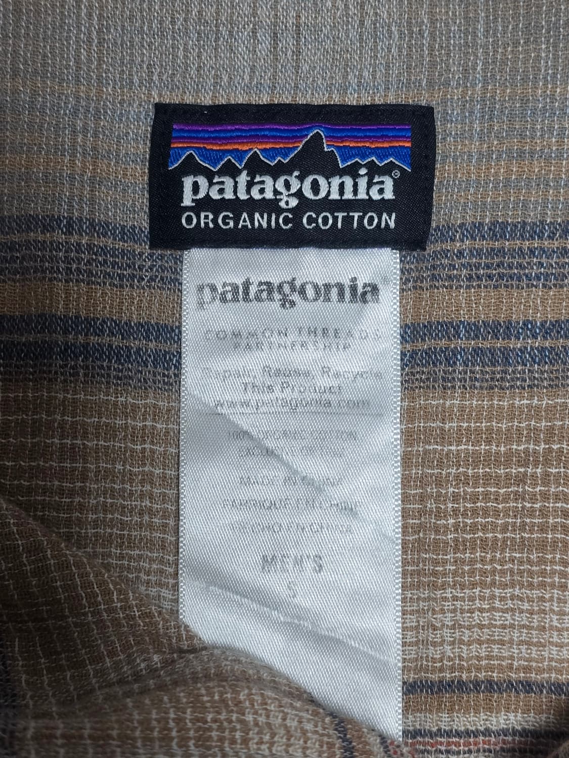 파타고니아 스트라이프 체크 후드 집업 S  상품이미지6