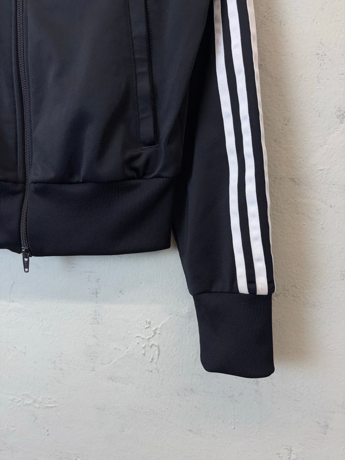 아디다스 파이어버드 크롭 삼선 트랙탑 져지 블랙 상품이미지3