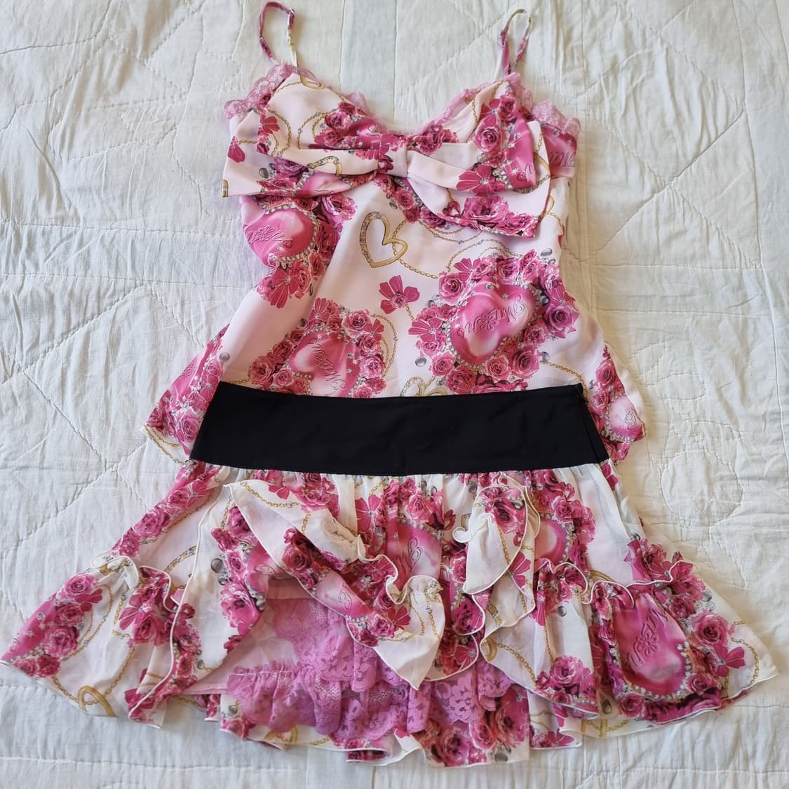 MARS 마즈 빅리본 하트로즈 주얼체인 오리지널 셋업 상품이미지10