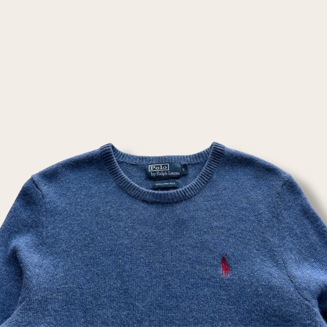 폴로랄프로렌 램쓰울 니트 블루 상품이미지2