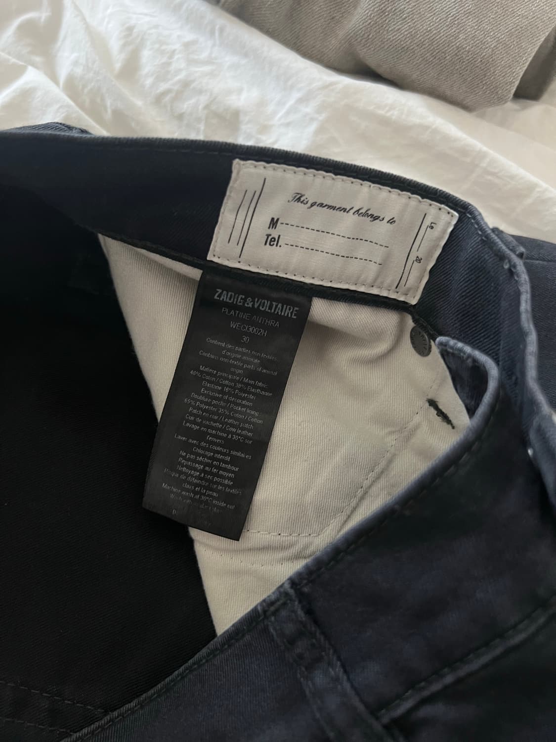 Zadic&Voltaire 블랙 데님 상품이미지4