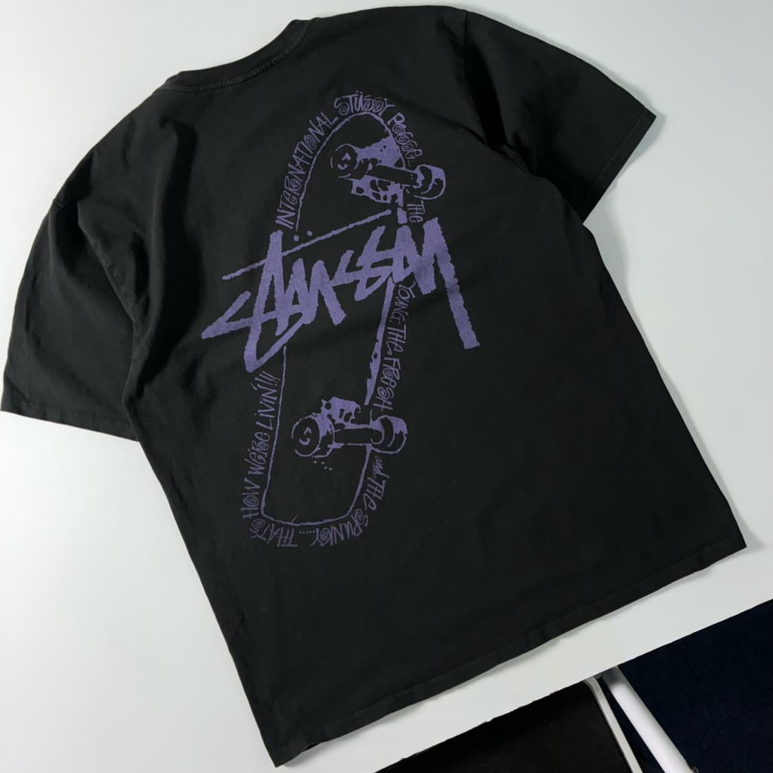 Stussy  스투시 스케이트 파시 피그먼트 다이드 반팔티  상품이미지1
