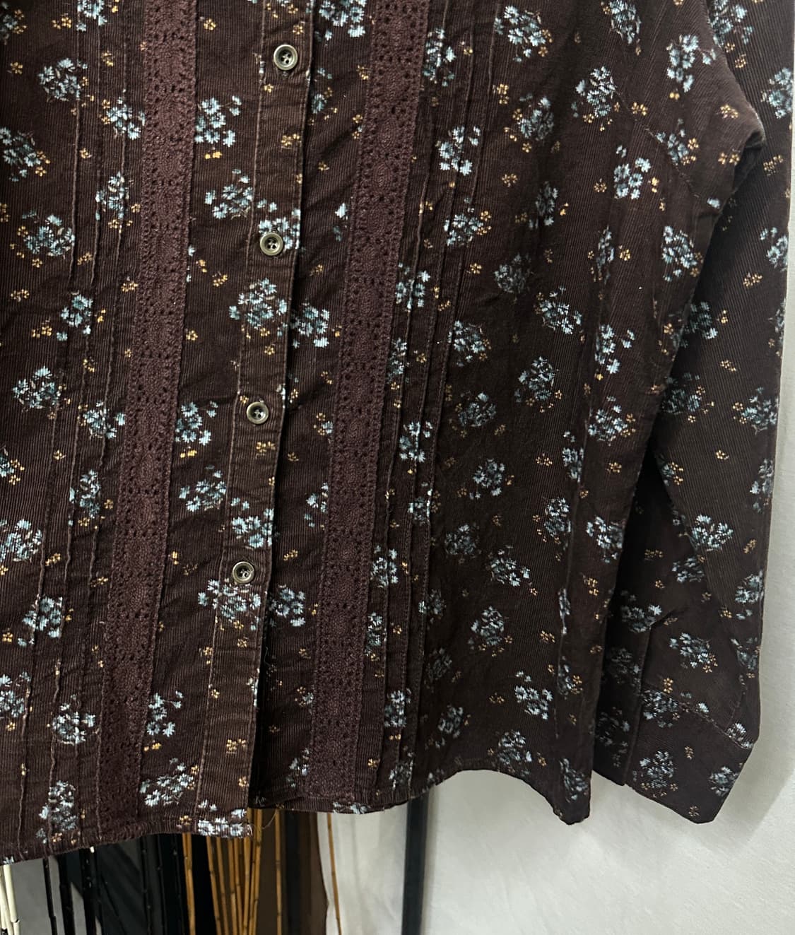 avarice corduroy flower top 상품이미지4