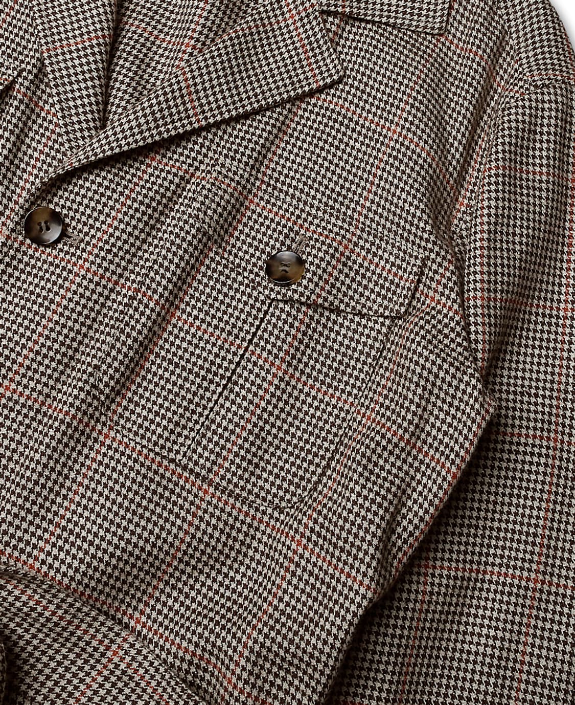 수트 서플라이 [Suit Supply] 마지 건클럽 체크 벨트 자켓 상품이미지3