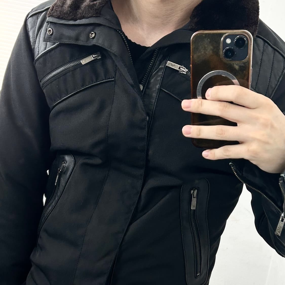 엠포리오 아르마니 바이커 점퍼 자켓 상품이미지4