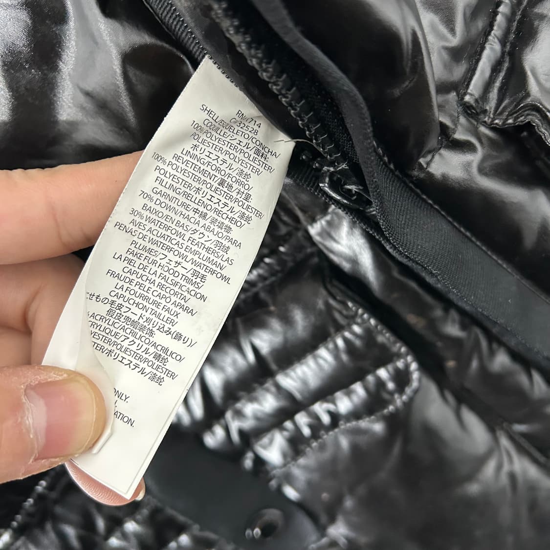 아르마니 익스체인지 글로스 구스다운 패딩 조끼 상품이미지8