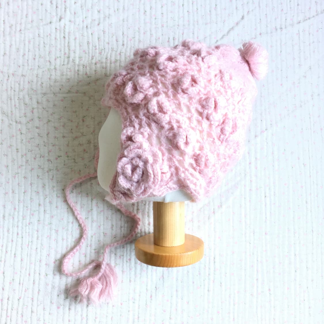 JPN/ 모리걸이어플랩 비니 모리걸비니 크로셰비니  상품이미지1