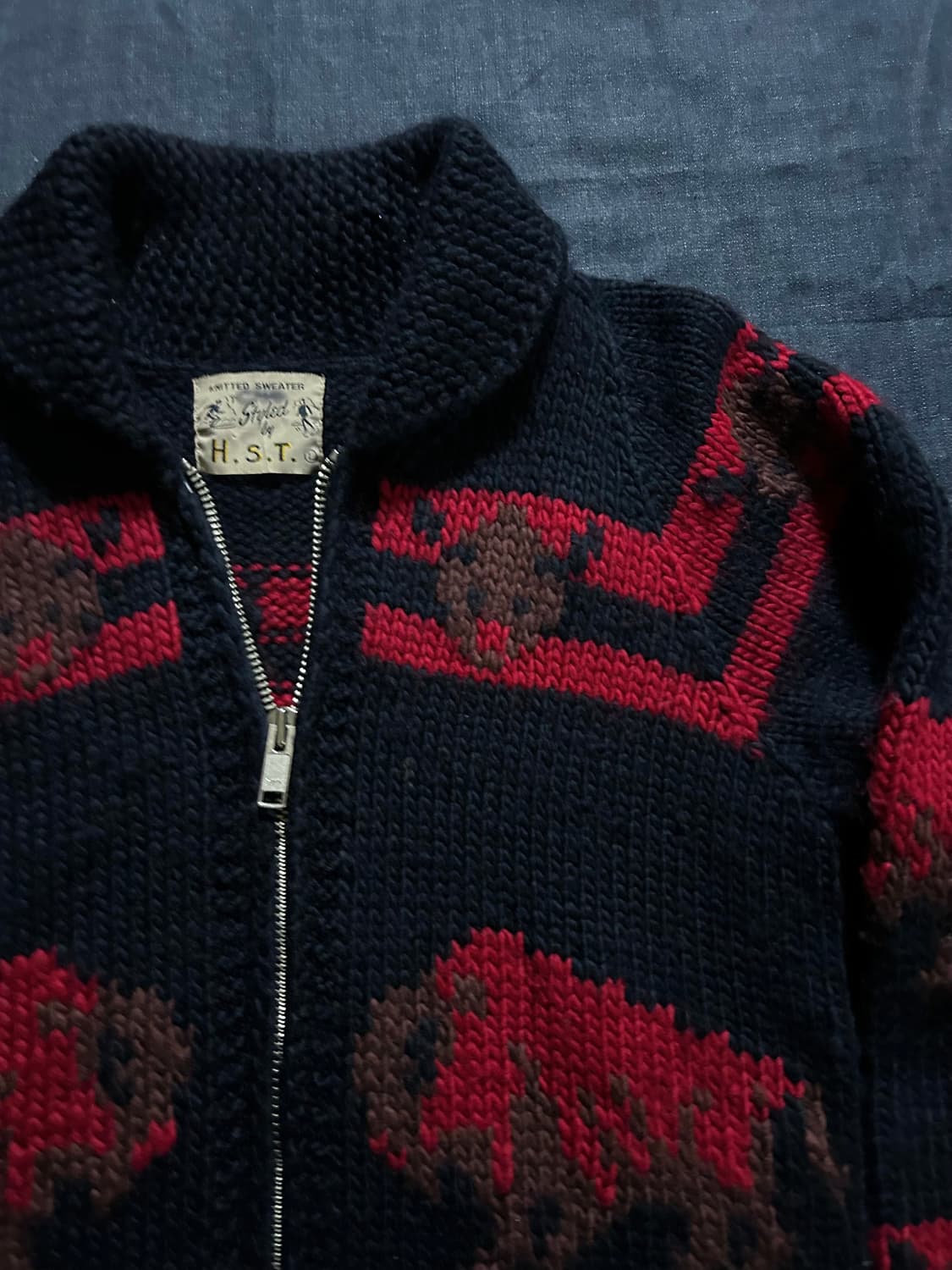 Styled by H.S.T 빈티지 코위찬 스웨터 상품이미지2