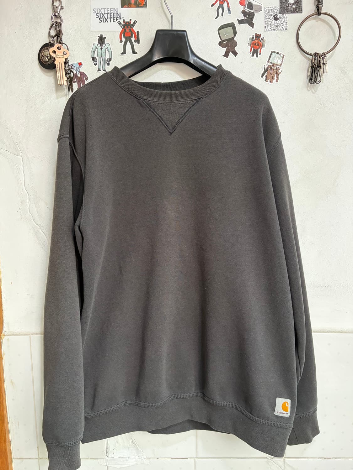 칼하트 맨투맨 M 다크그레이 상품이미지1