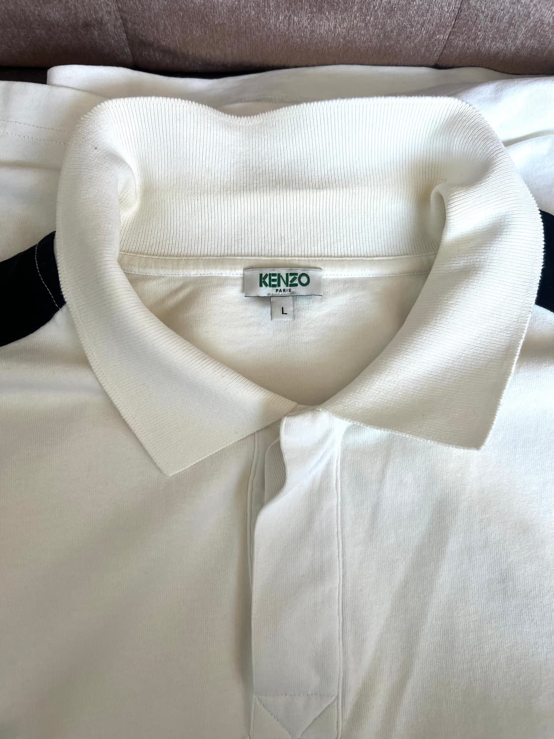 KENZO 겐조 남성 아이보리 카라 반팔티셔츠 
 상품이미지3