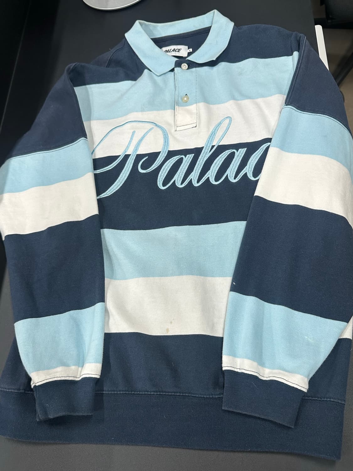 팔라스 클래식 스트라이프 카라 긴팔티 상품이미지3