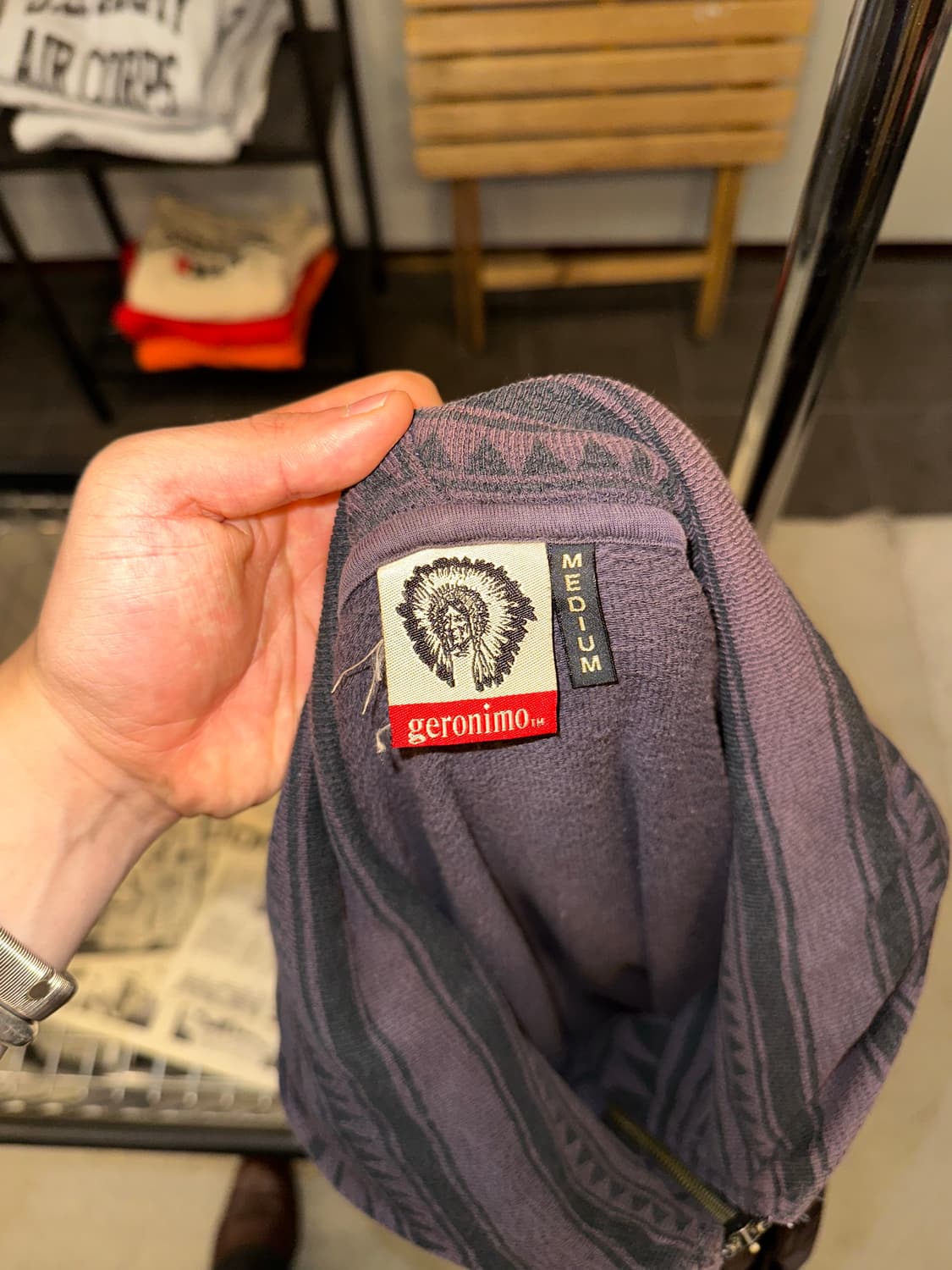 Geronimo Indian aztec hood zip-up 상품이미지10